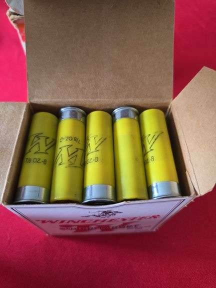 2- 20 gauge 2 3/4 8 shot shells and 12 Ga. 2 3/4 7 1/2 shot shells
