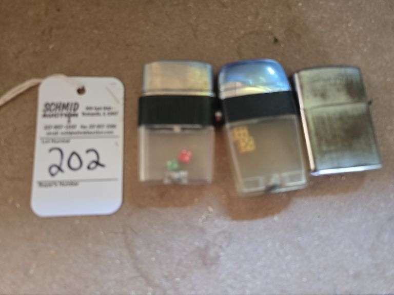 Vintage Lighters with dice