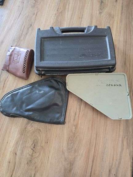 Handgun cases and small Tasco scope