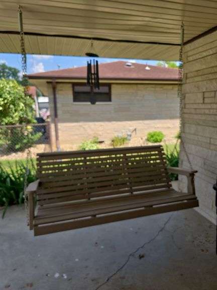 Hanging Porch Swing,  Vinal/Hard Plastic
