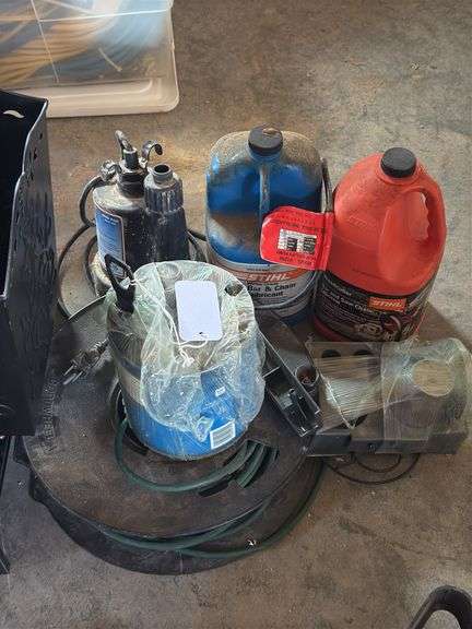 Bar and Chain Oil, Sump Pump, Wire, and misc