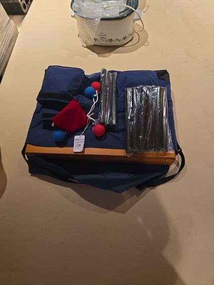 Corn hole and whacky ball set