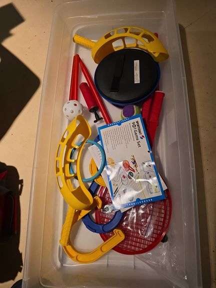 badminton, tennis rackets and misc
