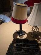 Magazine rack, office trays, lamps and misc