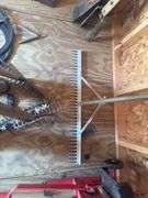 Assortment of Rakes, aluminum, and wood