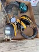 3 Sets of Earmuffs Headphones, Dewalt, with work tunes