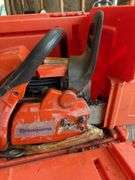 Husqvarna 455 Rancher Chain Saw, with extra chain, parts, case and all,