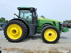 2015 John Deere 8295R Tractor, 4,032 hours, Front Duals 380/80R38, ILS Suspension, Power Shift, Rear Duals , 5 Remotes, 3pt, Rear inside and rear outside weights, Power Beyond, Big 1000pto, Leather, Deluxe Cab, Full Front weights, s/n- 1RW8295RCFP105204 (click on documents for spec sheet)
