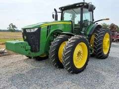2015 John Deere 8295R Tractor, 4,032 hours, Front Duals 380/80R38, ILS Suspension, Power Shift, Rear Duals , 5 Remotes, 3pt, Rear inside and rear outside weights, Power Beyond, Big 1000pto, Leather, Deluxe Cab, Full Front weights, s/n- 1RW8295RCFP105204 (click on documents for spec sheet)