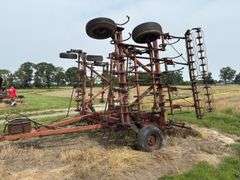 Mckee S-Tine Field Cultivator, 28ft, Double Basket, 6 front weights