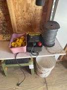 Electric Fencer, insulators, and wire