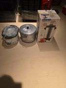 Weste bend coffee maker, stainless pot with lid, crock pot