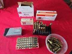 45 auto, full box 32 auto, partial 30-30 win and misc shells
