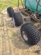 Triple Axel sprayer, pull type.