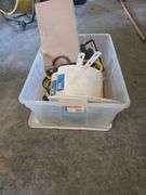 Two Wall Mount Hose Hangers, Extension Cords, and Misc