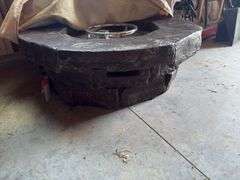 New Propane Fire Pit, with rocks, 3ft x 12'' Tall