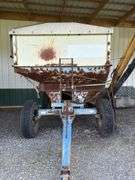 DMI Gravity Wagon with tarp, Power Hyd. Seed Unit Auger, 300 bushel, with porta Power engine