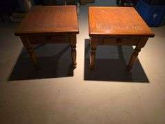 2 end tables w/ drawers