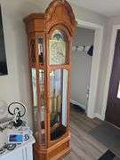 Ridgeway Grandfather clock with key 12" deep x 84" tall x 20-1/2" wide