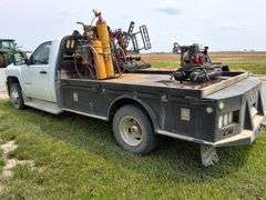 2011 Chevrolet 3500HD 4wd Flat Bed Truck, 94,356 miles, 6.6ltr diesel, 1 Ton Dually, 11ft Bed, Automatic, Gooseneck Ball Hitch, 94,000 miles, single cab, side job boxes vin 1GB3KZCL5BF145864.