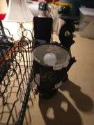 Magazine rack, office trays, lamps and misc