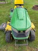 John Deere X590 riding mower 297 hrs. Accel 54" deck, hydro.