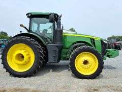 2015 John Deere 8295R Tractor, 4,032 hours, Front Duals 380/80R38, ILS Suspension, Power Shift, Rear Duals , 5 Remotes, 3pt, Rear inside and rear outside weights, Power Beyond, Big 1000pto, Leather, Deluxe Cab, Full Front weights, s/n- 1RW8295RCFP105204 (click on documents for spec sheet)