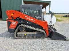 2022 Kubota SLV 75-2 Skid Steer, Fold up Front Glass, only 173 hours, Quick Attach, Back up Camera, Heat/AC, 74'' bucket, s/n- KBCZ052CLN1E67824
