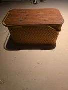 Picnic basket and supplies