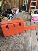 Husqvarna 455 Rancher Chain Saw, with extra chain, parts, case and all,