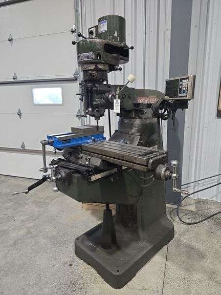 1978 Kent KTM-380 Manual Mill with Digital Readout, with vise and bits