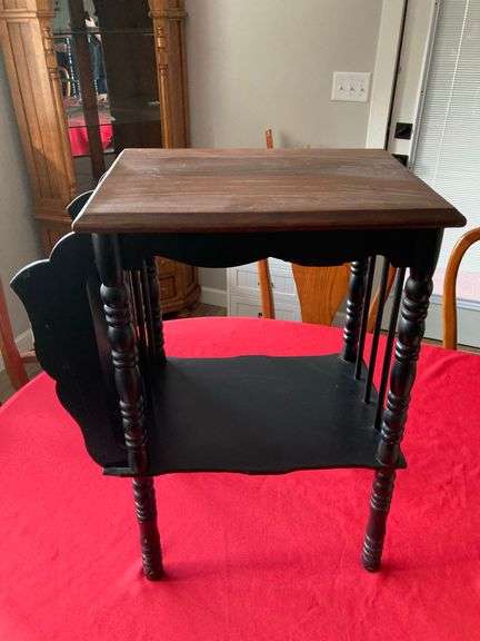 Wooden Magazine Rack Refinished/Refurbished