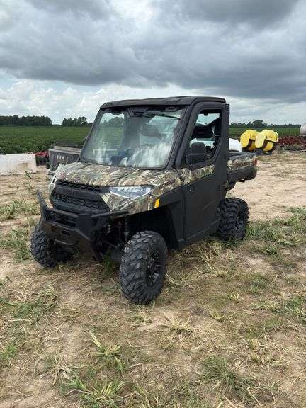 2019 Polaris Ranger 1000XP, Dual Overhead CAM, Pro Star Doors, Heat/AC, Leather, 3,217 miles, Radio, Camo, Power Windows, 344 hours