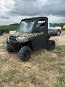2019 Polaris Ranger 1000XP, Dual Overhead CAM, Pro Star Doors, Heat/AC, Leather, 3,217 miles, Radio, Camo, Power Windows, 344 hours