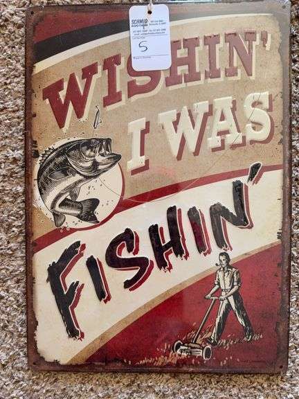 Washing I Was Fishing Tin