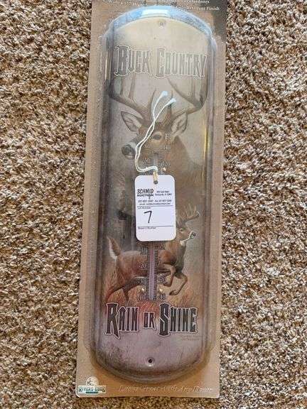 Buck County Tin Thermometer