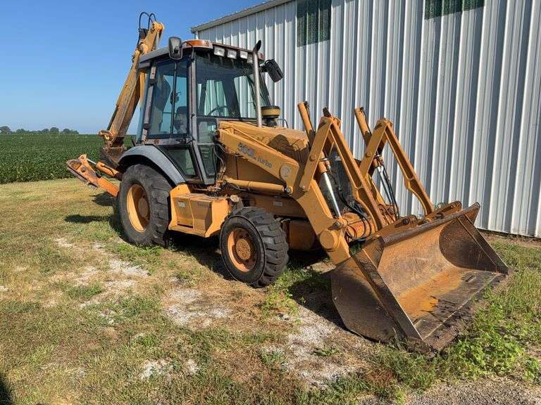 2000 Case 580L Turbo Series II Backhoe, 2,248 hrs. 4wd extendahoe, Outrigger, 19.5L-24, 24'' Bucket,  s/n JJG0304881
