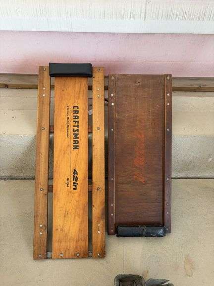 42" Craftsman wooden creeper, AutoZone wooden creeper