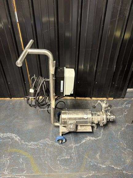 Texas Processing Technology Stainless Steel SMV Portable Pump with hoses, Single Phase