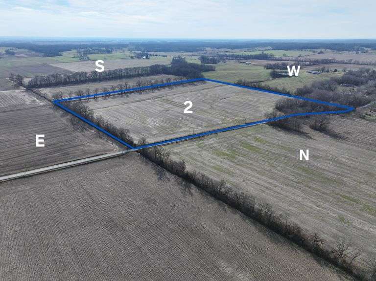 Tract 2 • 36 + or - Acres, 31 + or – tillable, 2.41 wooded acres, located in Sec 8 East Eldorado Township, Saline County, IL Property #06-08-100-002 (36 acres of the property number south of Goshen Trail Rd. Soil Productivity Index 101. Click on documents for soil map.