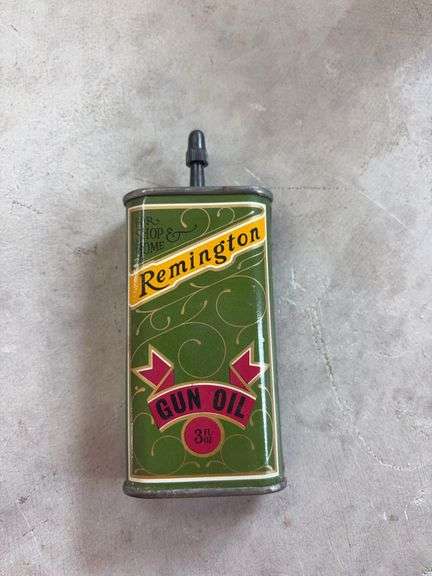 Remington 3 fl. Oz. gun oil, tin can 1/2 full
