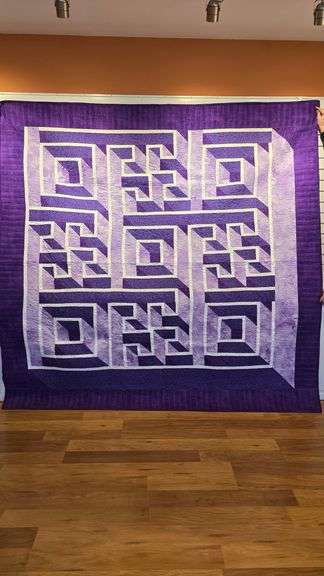 Queen Size Quilt, Handmade by the Late Ms. Rose Ann Kerner - Anonymous donor