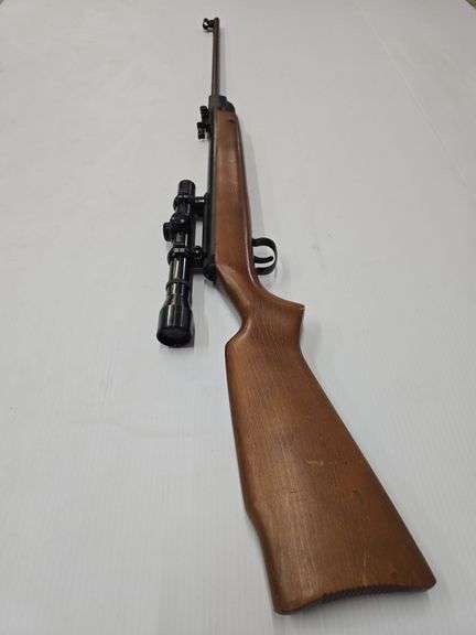 Diana Model 34 4.5/.177 caliber single shot pellet gun with scope, S/N: 657-872