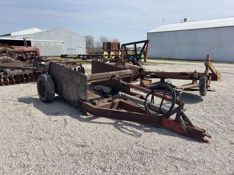 Pull Type Dirt Scraper, 4ft wide.