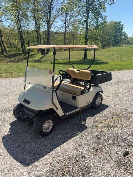 EX-GO TXT 38 Golf Cart, two chargers, electric, with bed, 2-3 year-old batteries, one charger is 2024 model