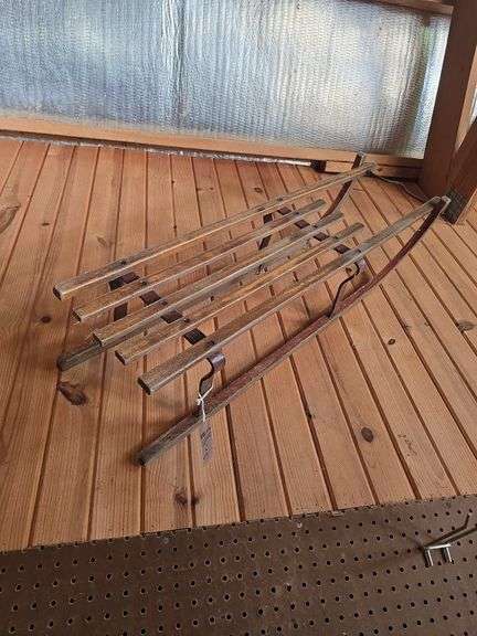 Antique wood runner sled