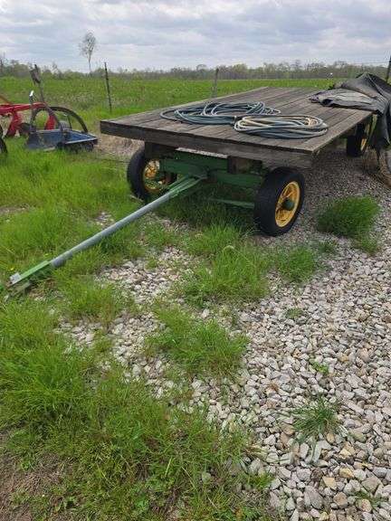 Rack wagon, 7ft wide, with spoke rims