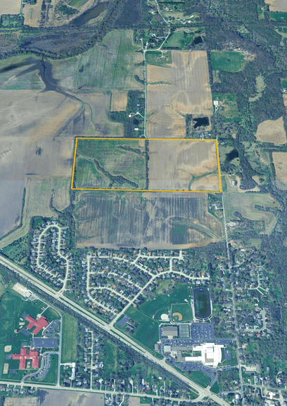 80 Acres + or - Rochester IL No Reserve (Farmland or possible Building Sites very close to town)