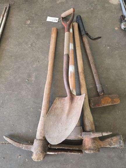 Sledgehammers, picks, shovels and misc.