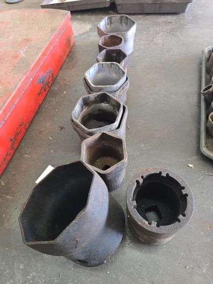 Wheel nut sockets.
